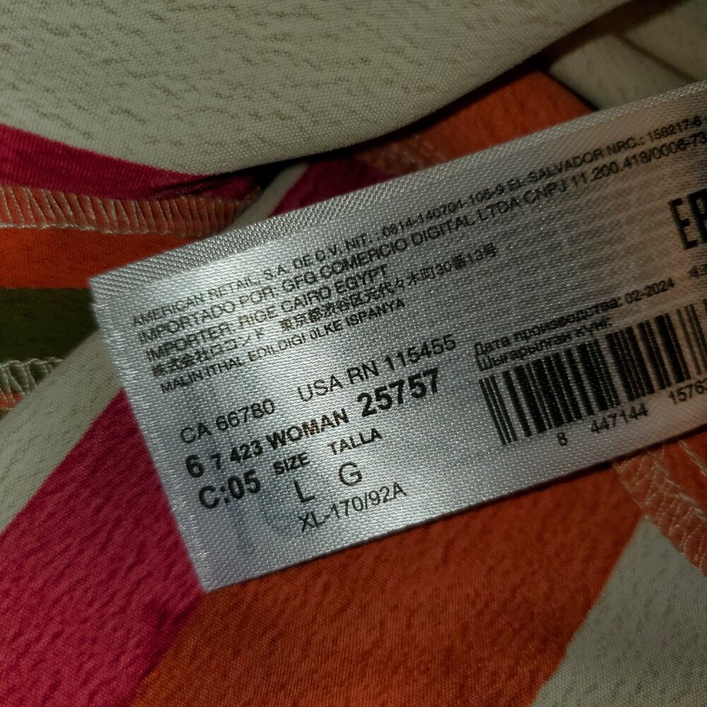 NWT Mango Multicolor Striped Maxi Dress - Picture 5 of 6